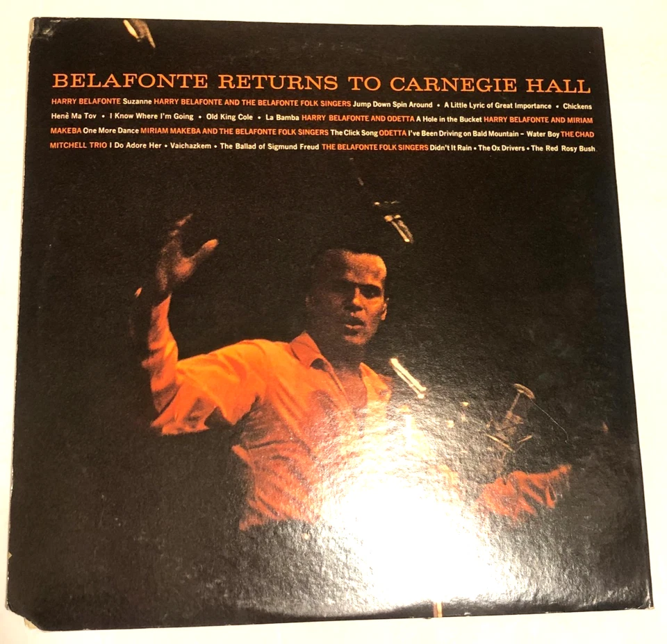 Harry Belafonte Returns To Carnegie Hall   2x Lp Living Stereo Odetta Vg+ - Imagem 2 de 4
