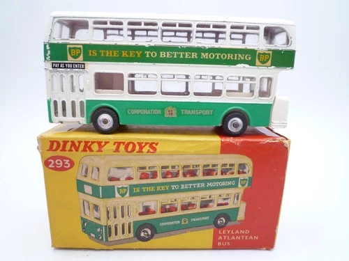 VINTAGE DINKY TOYS 293 LEYLAND ATLANTEAN BUS BP LIVERY IN ORIGINAL BOX 1963