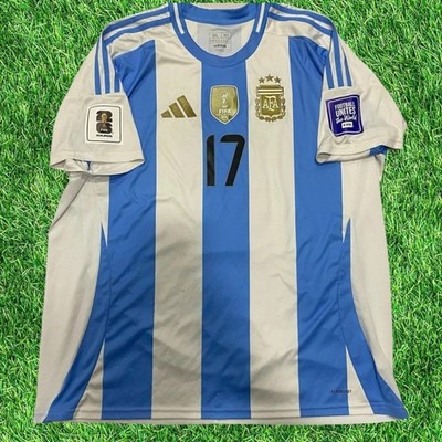 DEPO0616  Seleccion Argentina Eliminatorias 25 #17 Garnacho  TALLE L (AEROREADY)