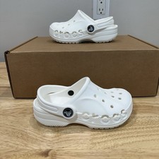 Crocs Baya Clog White EU 27-28 US Toddler C 10