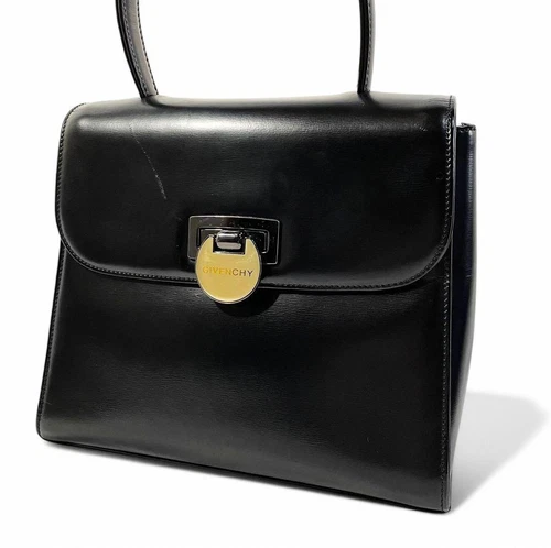 Borsa Givenchy ferramenta oro formale nera pelle 18 Autentica