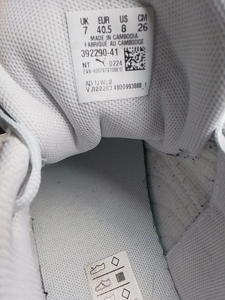 Puma Caven 2.0 Women’s Shoes White/Grey Size UK7 - Image 4 of 4