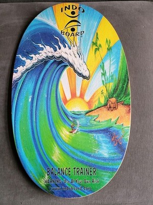 Indo Board Balance Trainer RARE DREW BROPHY DESIGN Original Wooden Deck Only -
