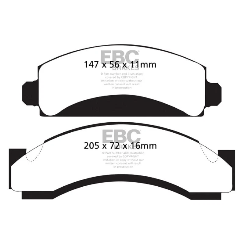 For Chevy C3500 88-99 EBC Greenstuff 6000 Series Truck & SUV Front Brake Pads Foto 3 de 4