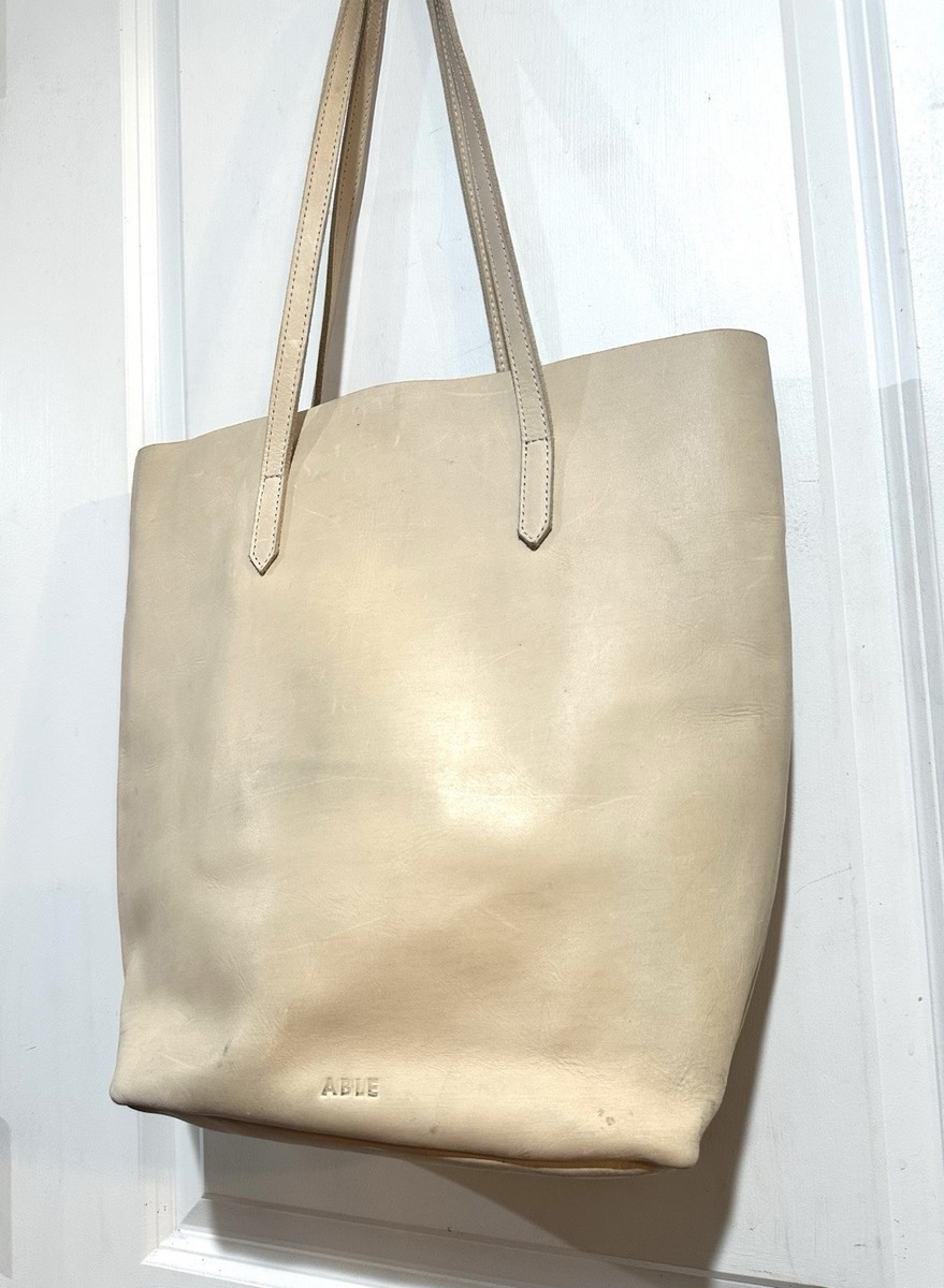 Able Leather Tote Bag View 2