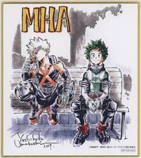 My Hero Academia Izuku Midoriya & Bakugo Mini Shikishi Art Card Japan