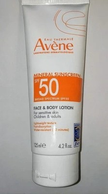 Avène Face & Body Lotion Mineral Sunscreen SPF 50 - 125ml (4.2oz) - Exp: 04/2025