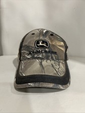 John Deere Youth Hat Woodland Camo Strap One Size Fits Most Embroidered