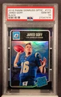 JARED GOFF 2016 Donruss Optic 172 Black Prizm RC Rated Rookie 23/25 PSA 10