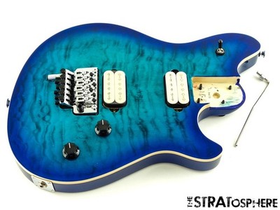 EVH Wolfgang Special QM LOADED BODY Quilt Maple Guitar Floyd Rose Chlorine Burst