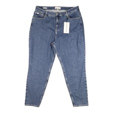 Calvin Klein Jeans Jeans Women 36 Blue Mom High Rise Slim Tapered size 36x27 NWT