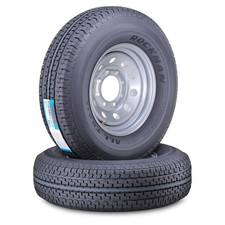 2 Rockman Trailer Tire Wheel St23585r16 12-ply F 128m 8x6.5 Pcd Silver Mod Rim 2 Rockman Trailer Tire Wheel St23585r16 12-ply F 128m 8x6.5 Pcd Silver Mod Rim