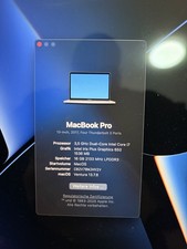 MacBook Pro 2017 13,3 Zoll 16 GB I7 2,5 GHz 1TB SSD Touchbar