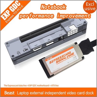 EXP GDC Laptop External PCI-E Graphics Card for Beast Expresscard V8.0 w/ Cable