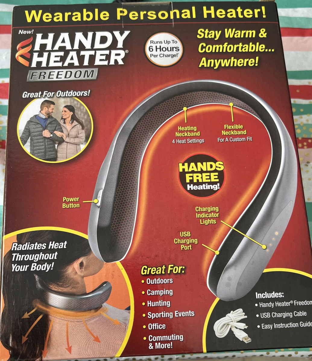 Handy Heater Freedom Wearable Personal Heater Cordless Lightweight  Rechargeable 735541041228 | eBay