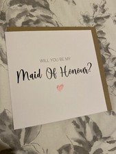 Will you be my maid of honor Karte 