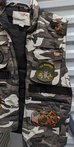 EUC USMC Marines Rothco Ranger Vest Camouflaged Vest Size S Small Vintage - Picture 4 of 15