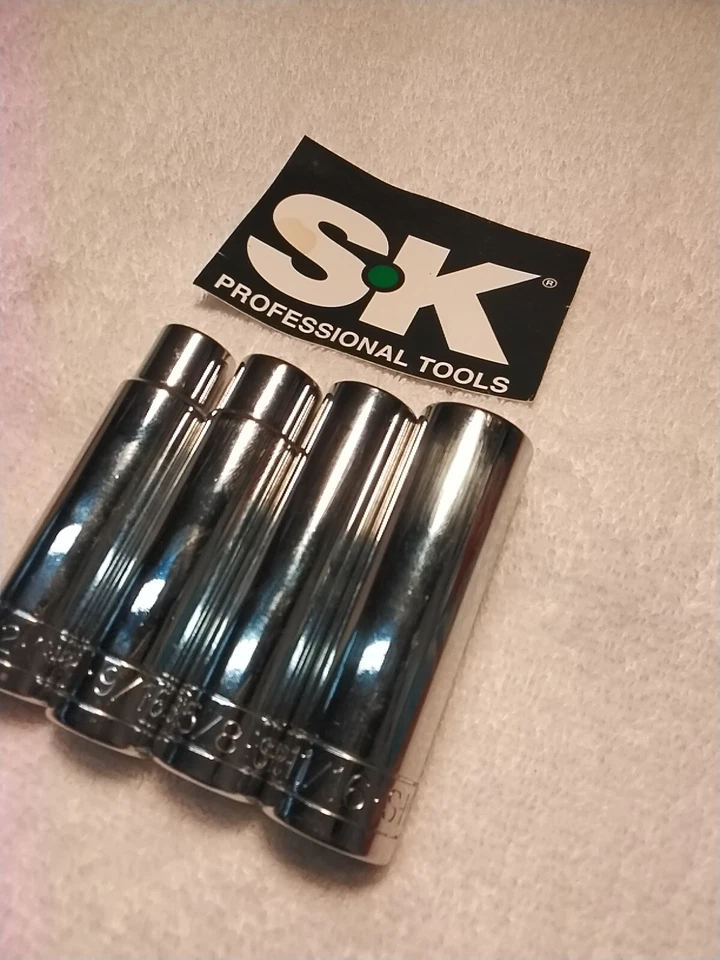 S-K 4pc 1/2" DRIVE DEEP SOCKET SET SAE USA - Image 2 of 4