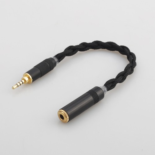 Audio AUX Cable Hi-End Silver Plated Cord 2.5mm Male to 3.5mm Female Connectors - Picture 5 of 6