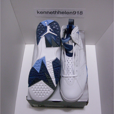 NEW 2002 NIKE AIR JORDAN 7 VII RETRO WHITE FRENCH BLUE 304775141