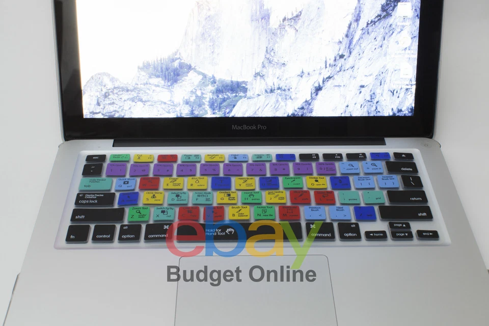 Adobe Photoshop Keyboard Cover With Issue for Apple MacBook Pro Air 13.3" 15" 17 - Image 3 of 4