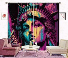 3D Beautiful Painting ZHUA3208 Photo Curtain Window Blockout Fabric Vera 2023