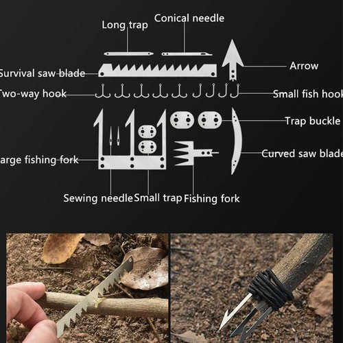 Survival Multitool Credit Card – 22 Tools in 1 By Sirius Survival - Picture 5 of 6