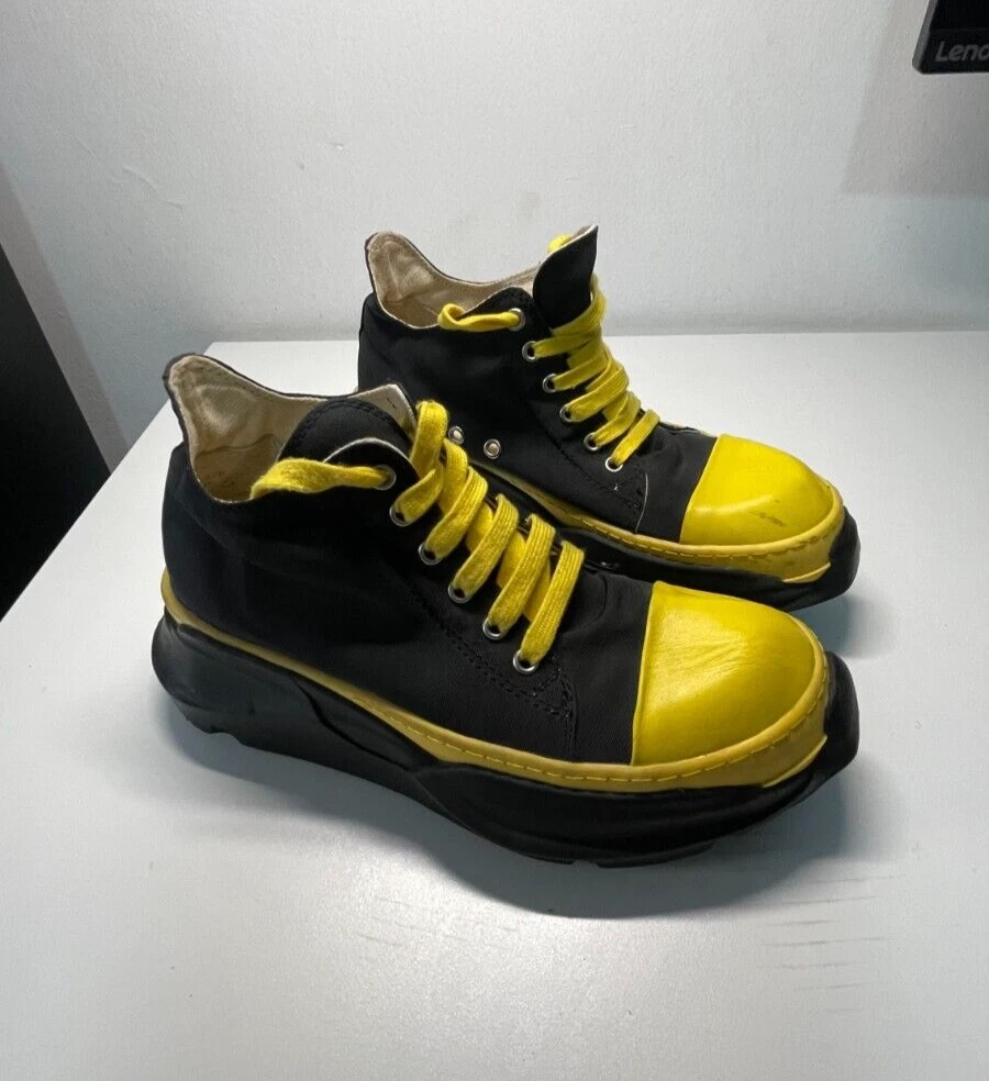 Rick Owens Drkshdw astratto basso nero giallo taglia 38