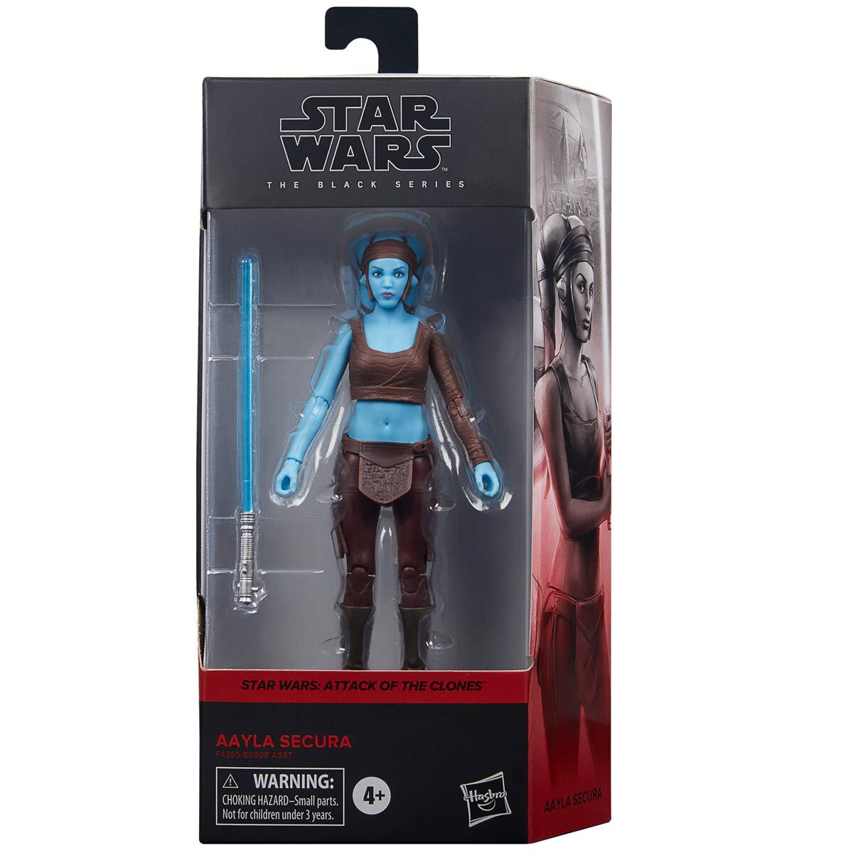 Action Figure Star Wars Episodio II – Aayla Secura Jedi Knight (Hasbro 2002) – Vintage, Con Spada Laser E Base, Nuova In Confezione Sigillata - 5