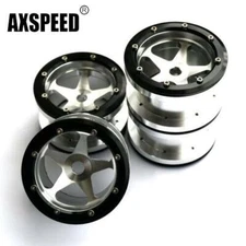 4PCS 2.2" Metal Beadlock 1/10 RC Wheel Rim For Crawler Axial Wraith TRX-4 D90