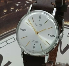 Vintage Watch Poljot De Luxe ULTRA SLIM Dress Mechanical Wrist Watch USSR