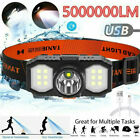 <!--F#f_0-->Super Bright Head Torch Headlight LED USB Rechargeable Headlamp Camping Fish #T<!--F/-->