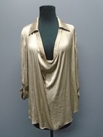 Vince Beige Metallic Casual Scoop Neck Collar Long Sleeve Blouse 10 6312a on sale Vince Beige Metallic Casual Scoop Neck Collar Long Sleeve Blouse 10 6312a on sale
