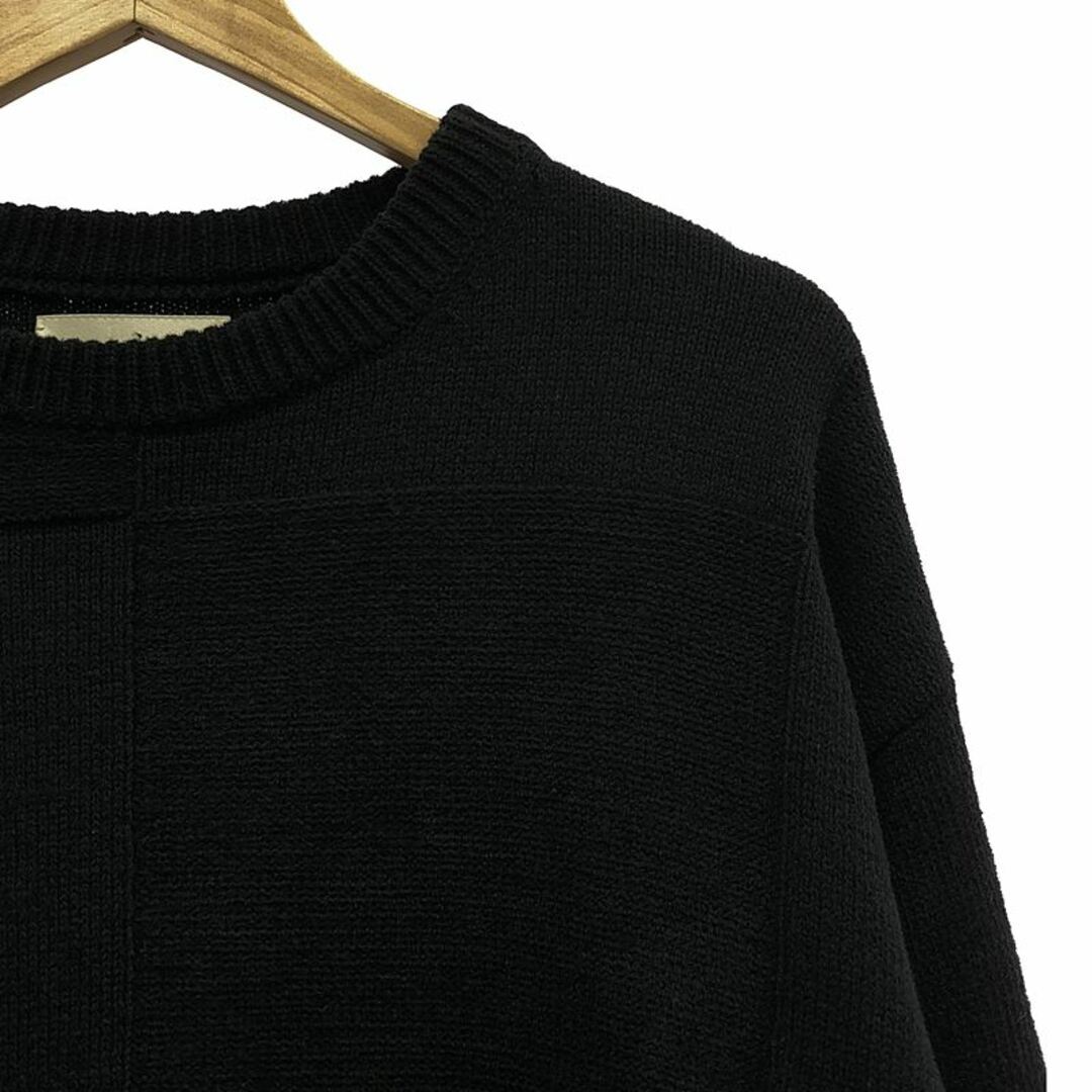 YOKE 2022 AW BLOCK CHECKED CREWNECK SWEATER PANEL KNIT YOKE 2022 AW BLOCK CHECKED CREWNECK SWEATER PANEL KNIT