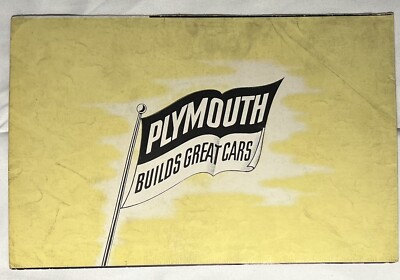 Plymouth Four Years Better Than Before Vintage Booklet, De Luxe, Original Car Ad