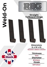 4x Trailer Straight Hinge Weld on Self Colour Tailgate Truck Tipper Trailer Drop