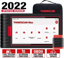 Thinkscan Max Diagnostic Scan Tool OBD2 Scanner ALL SYSTEM IMMO TPMS ECU Coding