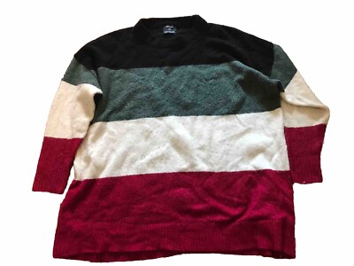 ESMARA Women's Pullover Sweater Size XL 16-18 Long Sleeve Stretch Colorful 