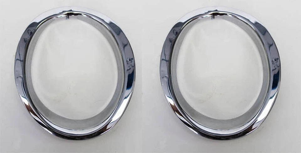 Новый! 1965 - 1966 Ford Mustang двойной выхлопные наконечники, трубы, кольца, набор, набор из 4  - Изображение 3 из 4