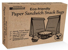 ECO Friendly Paper Sandwich & Snack Bags 50-300 Grease Proof Paper Bags