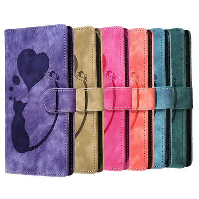 Flip Hülle Für Xiaomi 13TPro 12T 11T POCO C65 M6 X6 X5 Leder Drucken Liebe Katze