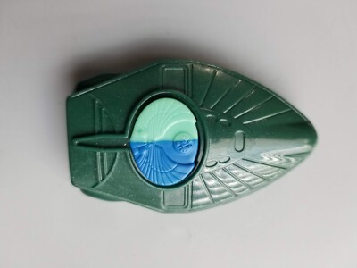 Kelloggs Star Trek Romulan Light-Up Badge 2009 Toy Green - Working