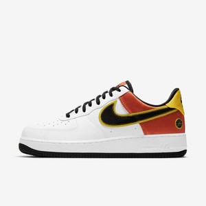 Nike Air Force 1 '07 LV8 Shoes Sneakers White/Black/Orange CU8070-100 US  7-12 | eBay
