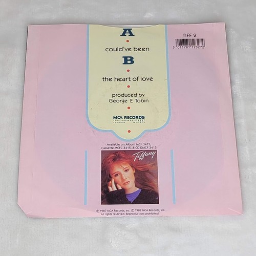 Tiffany Could've Been / The Heart Of Love 45 RPM Vinyl 1988 UK Silver Injection - Picture 4 of 9