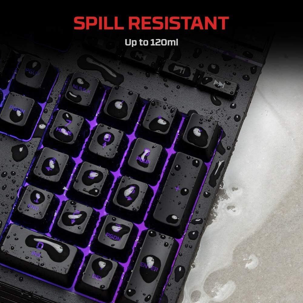 HyperX Alloy Core RGB - Gaming Keyboard Quiet Silent Keys Spill Resistant, Black