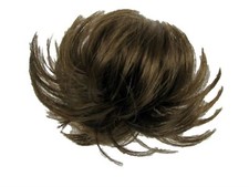 Hair Extensions Rusk Elasticated Bun Wavy Synthetic Tie On Golden Brown