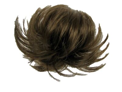 Hair Extensions Rusk Elasticated Bun Wavy Synthetic Tie On Golden Brown