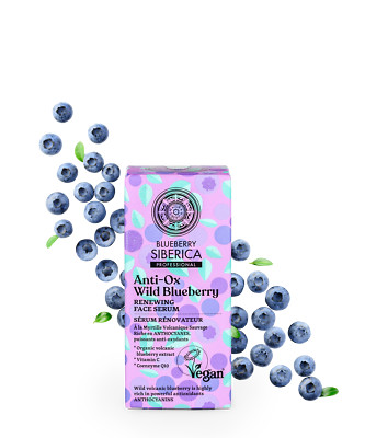 Anti-OX Wild Blueberry. Renewing face serum, 30 ml