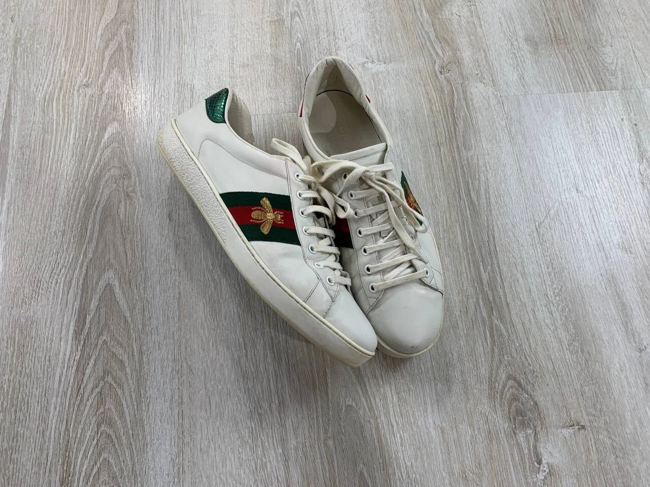 Baskets homme Gucci taille 11 couleur blanc