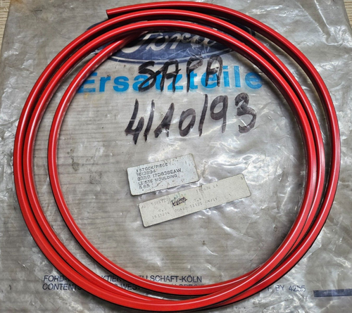 FORD SIERRA XR4i RED MOULDING TRIM 2.8M 83BB17D838EAW GENUINE NEW OLD STOCK - Picture 4 of 4